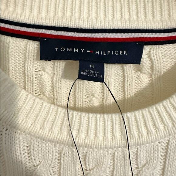Tommy Hilfiger Cream and Tan Crewneck Sweater - Picture 3 of 8